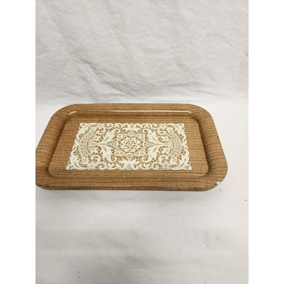 Vintage MCM Metal TV/Lap Trays , Set Of 4 Flower Power RETRO - Picture 2 of 13